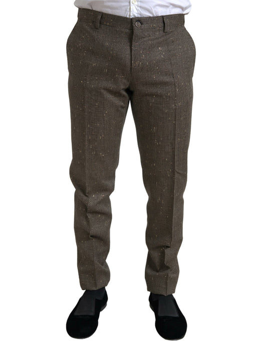 Dolce & Gabbana Elegant Skinny Wool Chino Pants Dolce & Gabbana