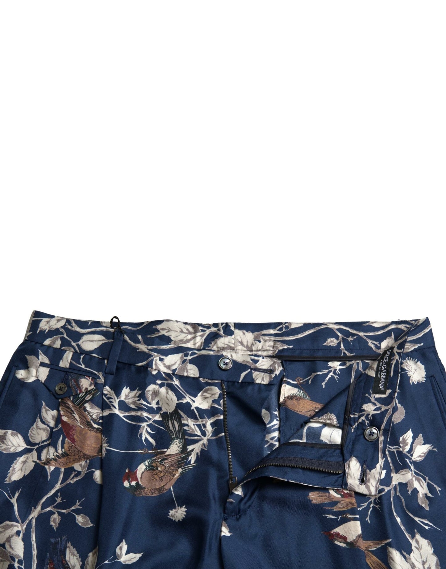 Dolce & Gabbana Silken Floral Bermuda Shorts in Blue Dolce & Gabbana