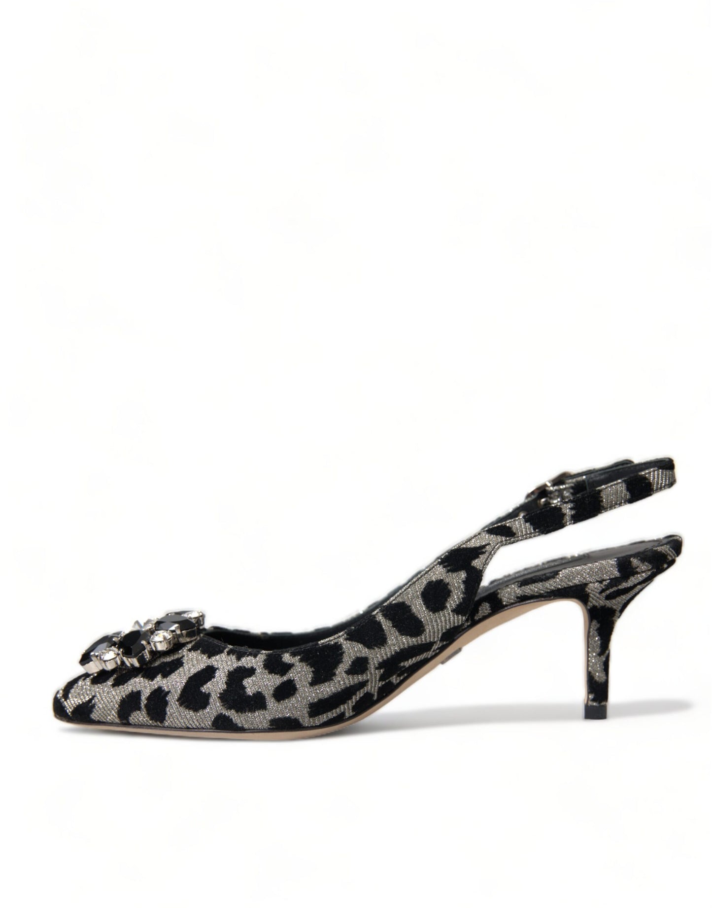 Dolce & Gabbana Crystal Leopard Slingback Heels Pumps Dolce & Gabbana