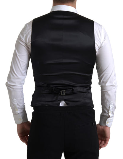 Dolce & Gabbana Elegant Black Formal Dress Vest Dolce & Gabbana