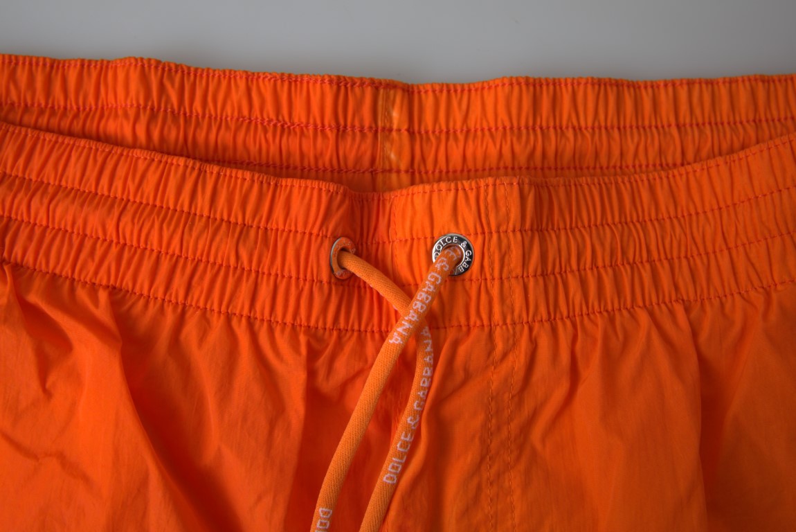 Dolce & Gabbana Gradient Effect Swim Shorts in Vibrant Orange Dolce & Gabbana