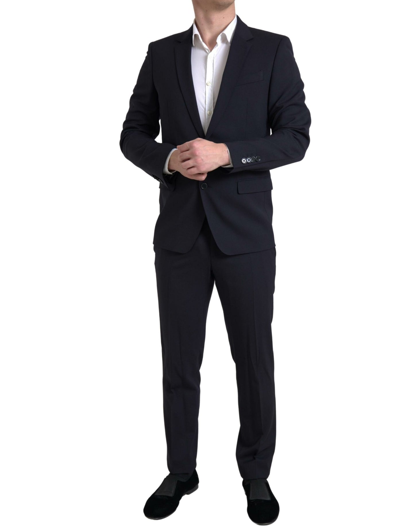 Dolce & Gabbana Sleek Dark Blue Martini Slim Fit Suit Dolce & Gabbana