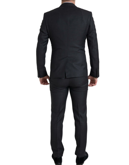 Dolce & Gabbana Elegant Black Martini Slim Fit 3-Piece Suit Dolce & Gabbana