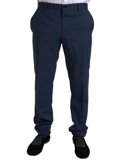 Dolce & Gabbana Elegant Slim Fit Blue Two-Piece Suit Dolce & Gabbana