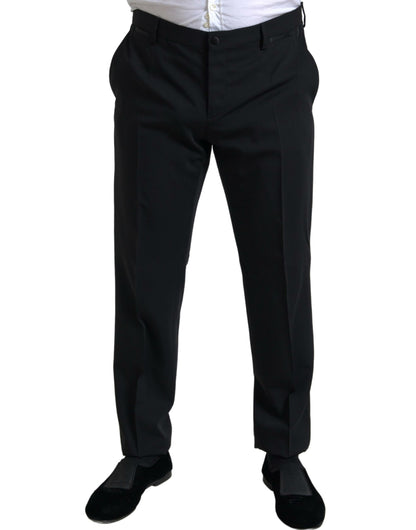 Dolce & Gabbana Elegant Black Slim Fit Two-Piece Suit Dolce & Gabbana