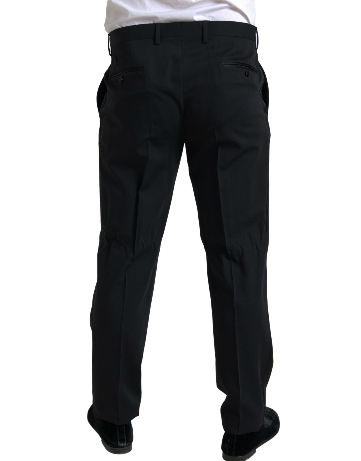 Dolce & Gabbana Elegant Black Slim Fit Two-Piece Suit Dolce & Gabbana