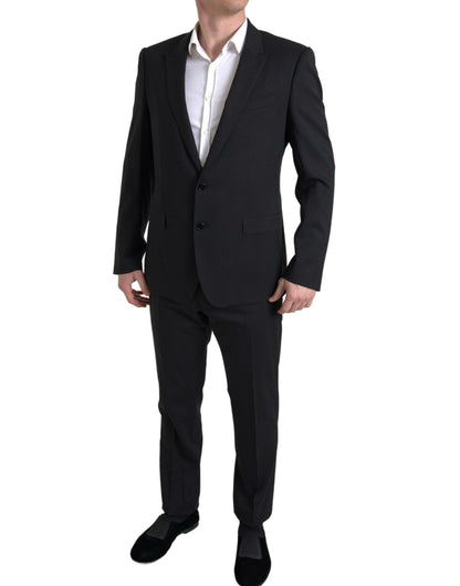 Dolce & Gabbana Exclusive Martini Black Slim Fit Suit Dolce & Gabbana