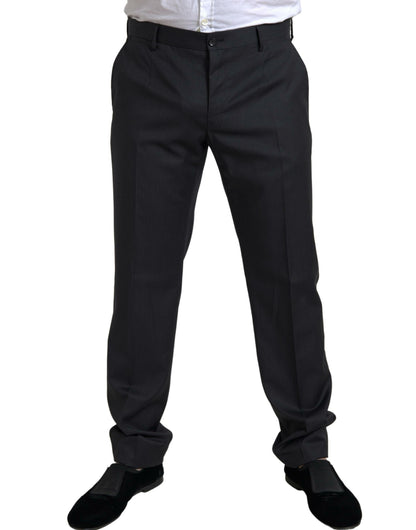 Dolce & Gabbana Elegant Black Two-Piece Slim Fit Suit Dolce & Gabbana