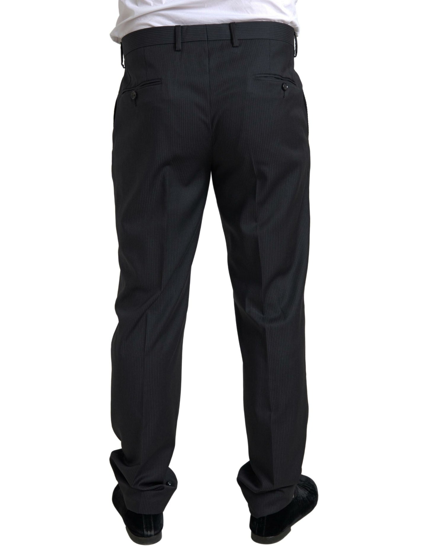 Dolce & Gabbana Elegant Black Two-Piece Slim Fit Suit Dolce & Gabbana