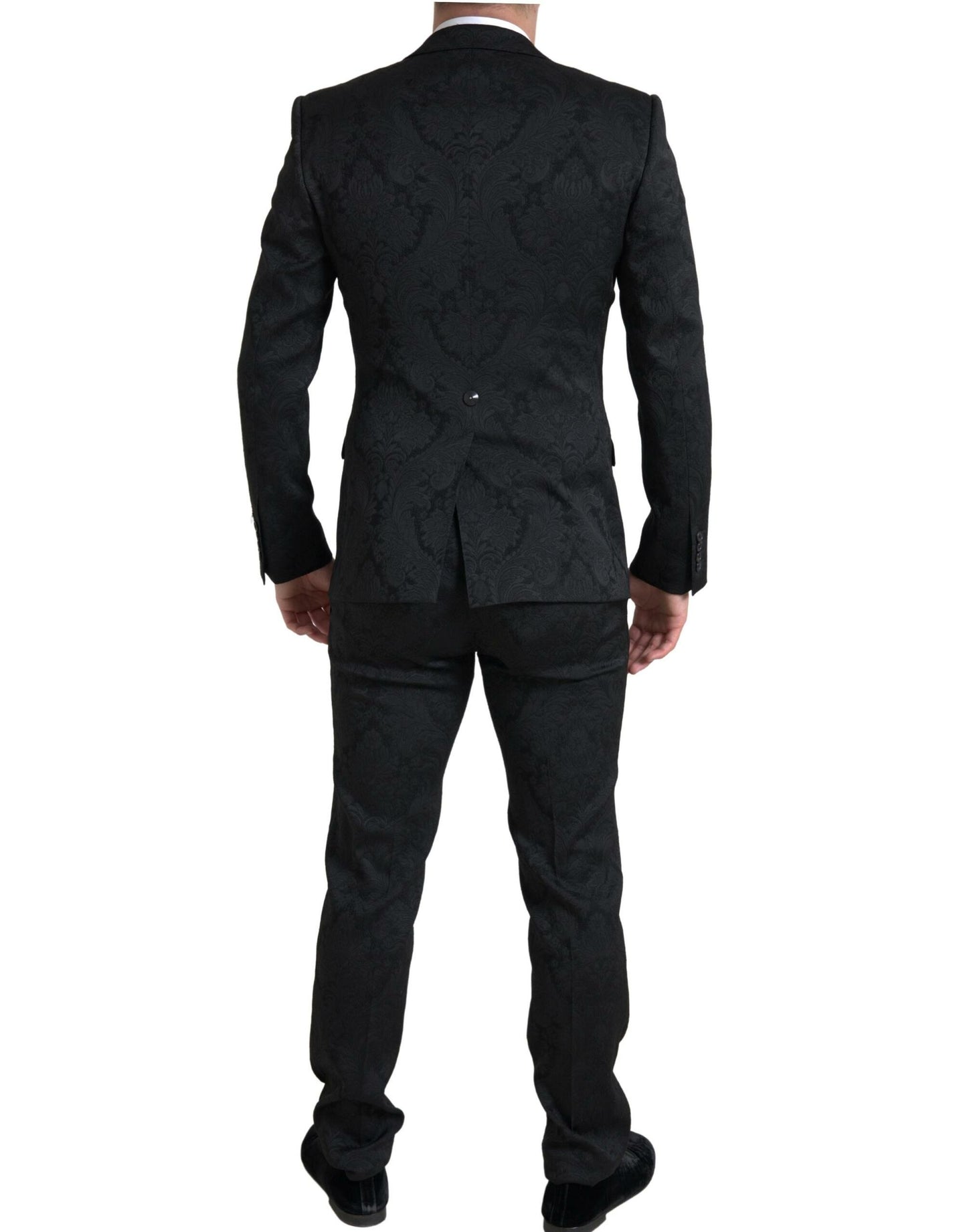 Dolce & Gabbana Elegant Slim Fit Black Martini Suit Dolce & Gabbana