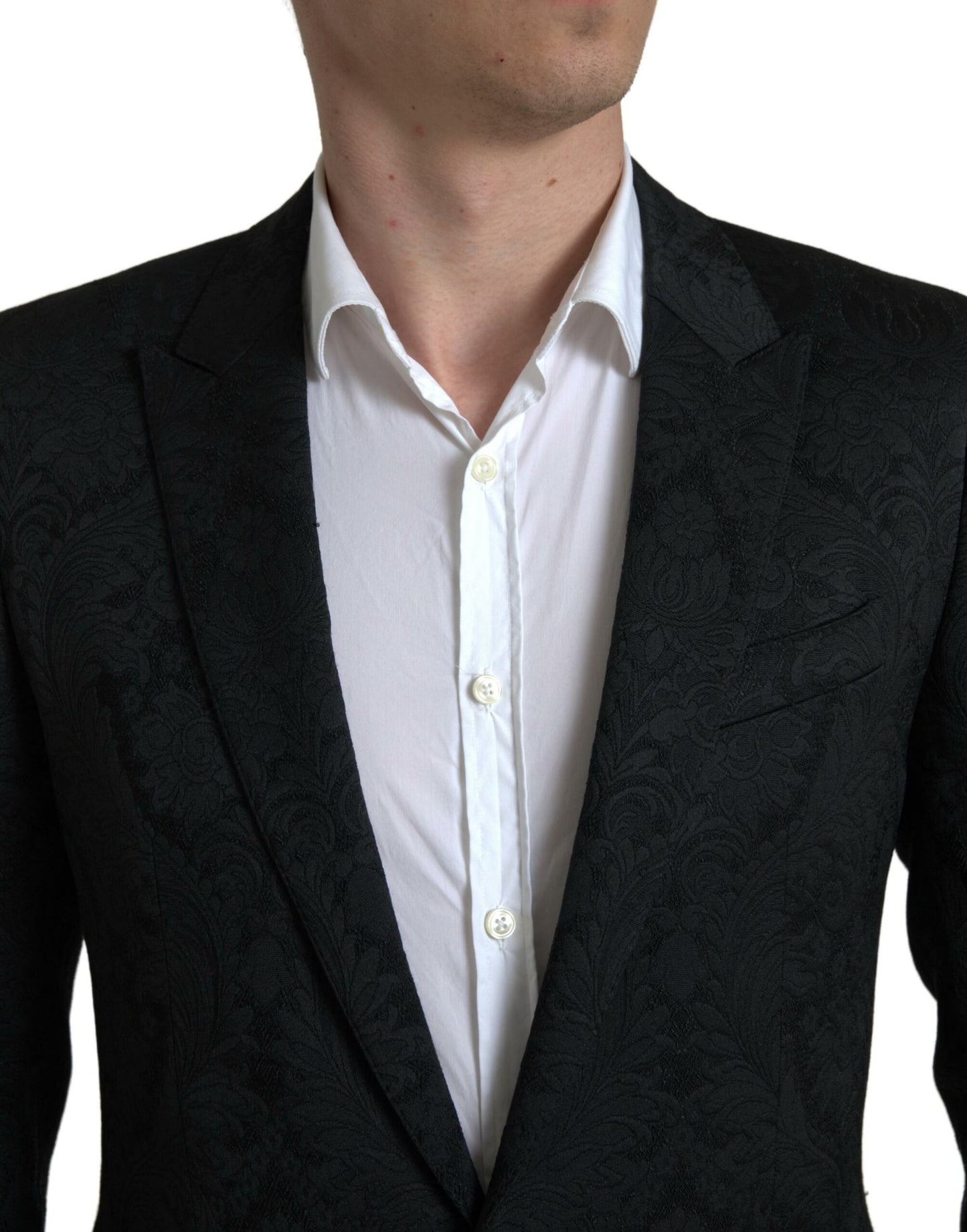 Dolce & Gabbana Elegant Slim Fit Black Martini Suit Dolce & Gabbana