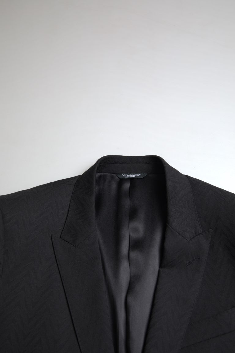 Dolce & Gabbana Exclusive Martini Black Slim Fit Suit Dolce & Gabbana