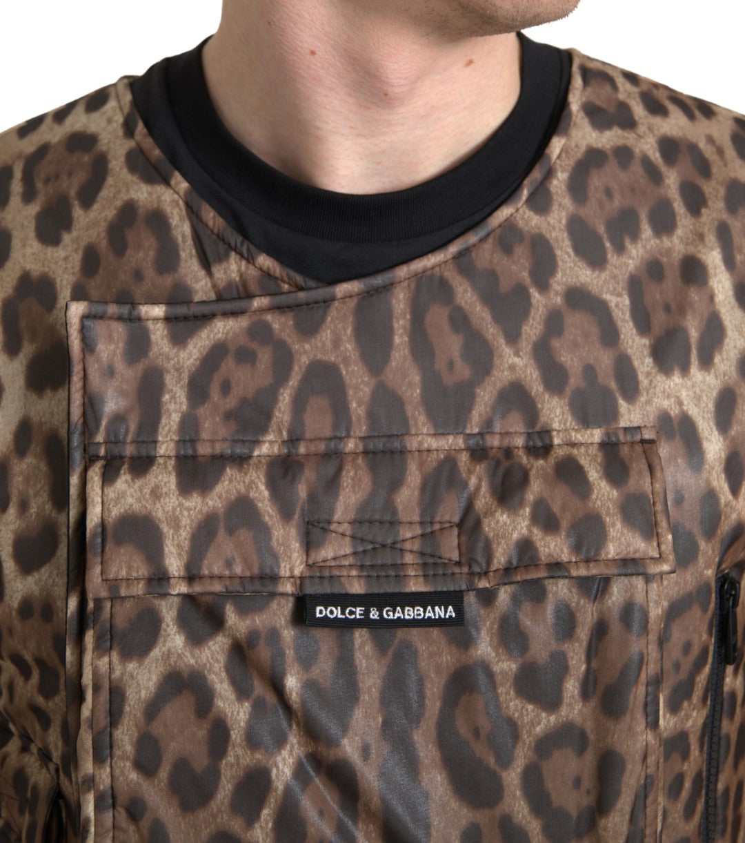 Dolce & Gabbana Silk Leopard Vest Exclusive Sportswear Dolce & Gabbana