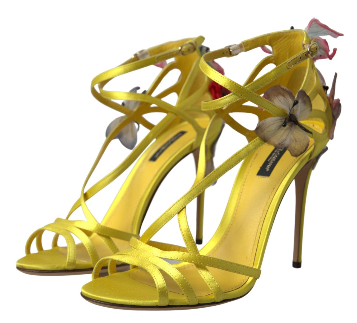 Dolce & Gabbana Enchanting Yellow Ankle Strap Sandals Dolce & Gabbana