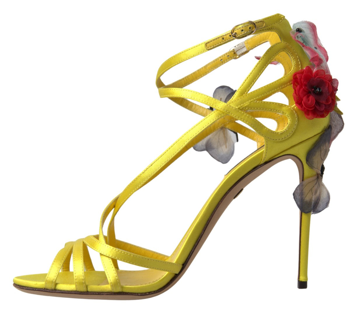 Dolce & Gabbana Enchanting Yellow Ankle Strap Sandals Dolce & Gabbana