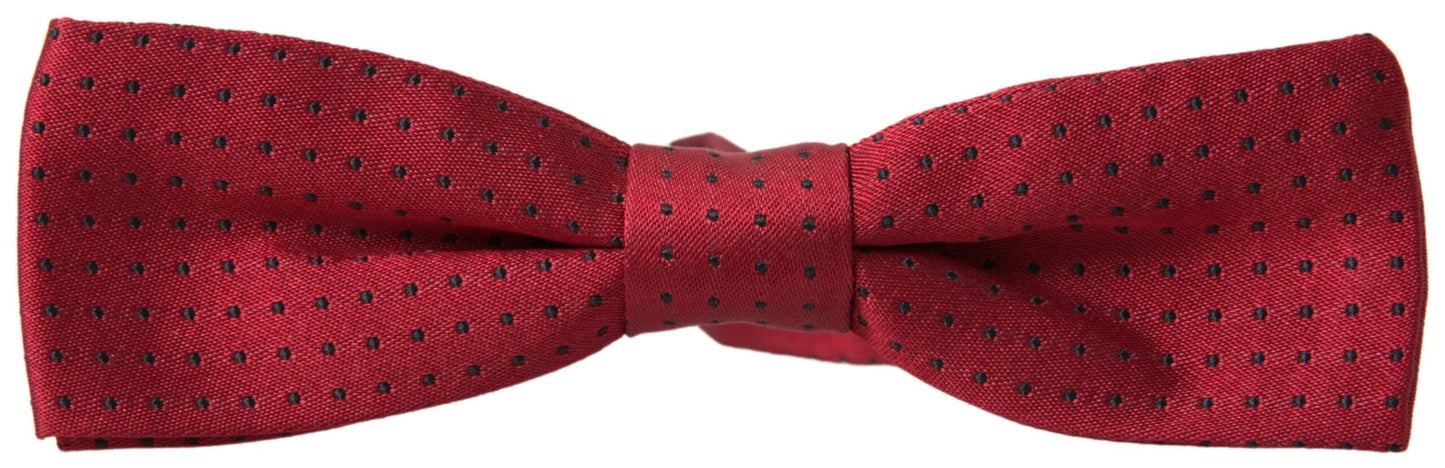 Dolce & Gabbana Elegant Polka Dot Silk Bow Tie Dolce & Gabbana