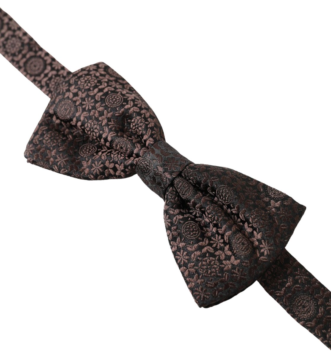 Dolce & Gabbana Elegant Silk Brown Bow Tie Dolce & Gabbana