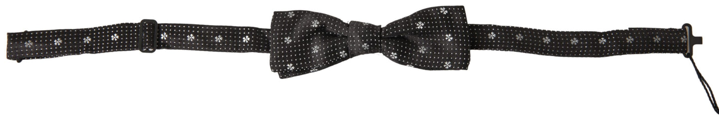 Dolce & Gabbana Elegant Black Silk Bow Tie Dolce & Gabbana