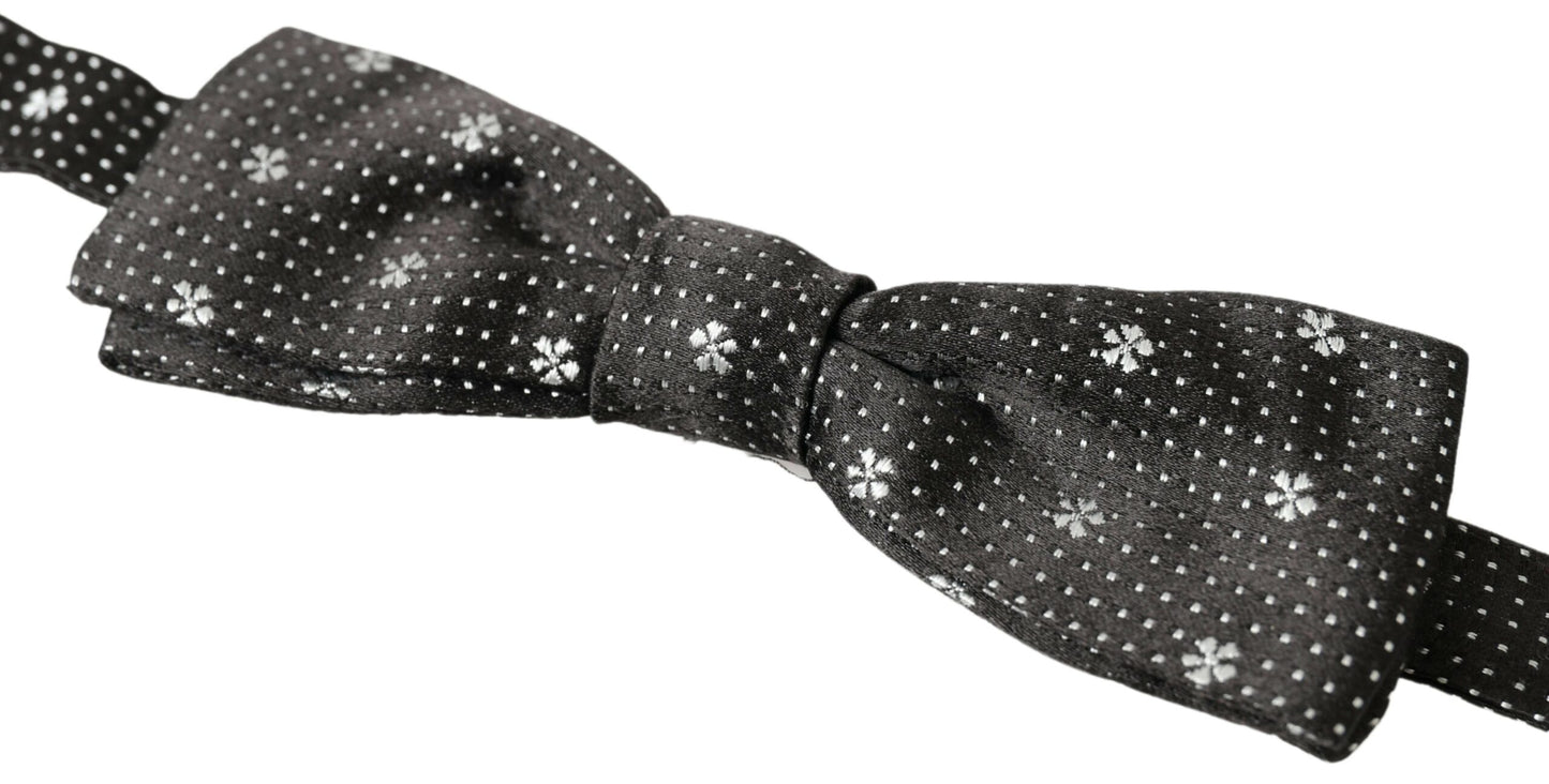 Dolce & Gabbana Elegant Black Silk Bow Tie Dolce & Gabbana