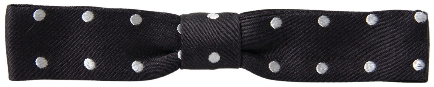 Dolce & Gabbana Elegant Black Silk Bow Tie Dolce & Gabbana