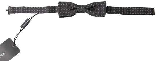 Dolce & Gabbana Elegant Silk Black Bow Tie Dolce & Gabbana