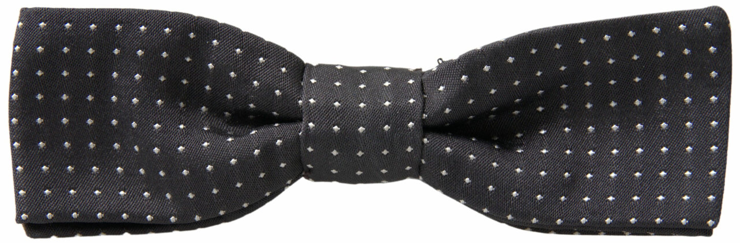 Dolce & Gabbana Elegant Silk Black Bow Tie Dolce & Gabbana