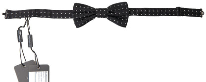 Dolce & Gabbana Elegant Black Silk Bow Tie Dolce & Gabbana