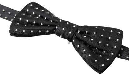 Dolce & Gabbana Elegant Black Silk Bow Tie Dolce & Gabbana