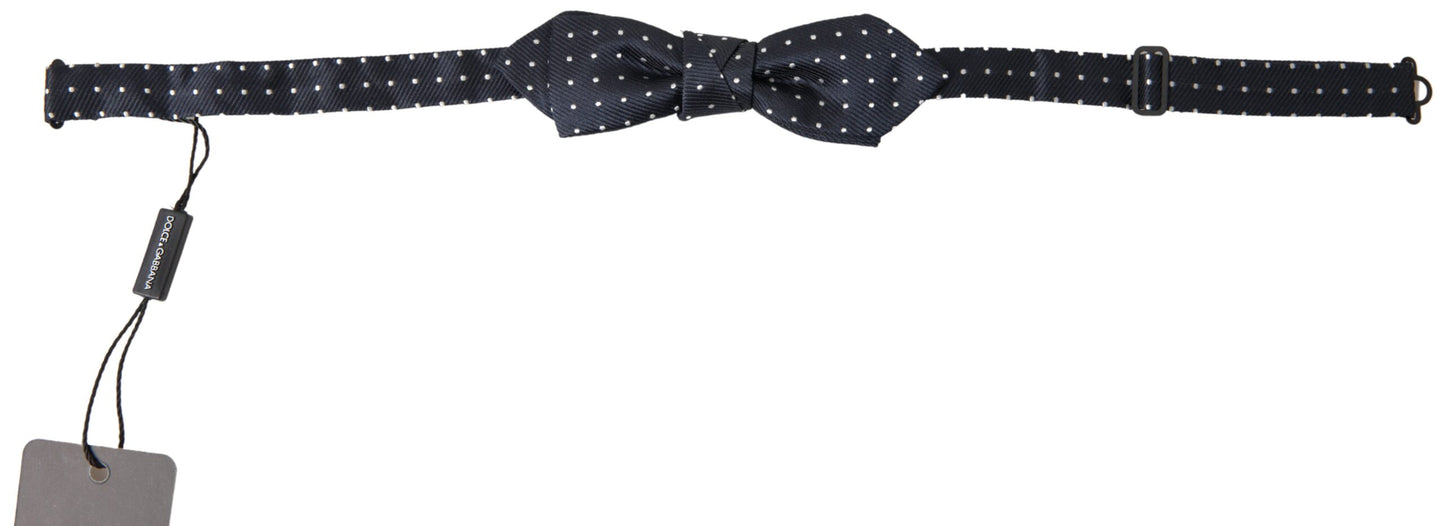 Dolce & Gabbana Elegant Blue Silk Bow Tie Dolce & Gabbana