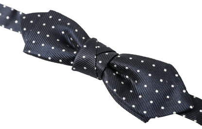 Dolce & Gabbana Elegant Blue Silk Bow Tie Dolce & Gabbana