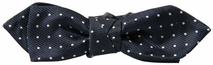 Dolce & Gabbana Elegant Blue Silk Bow Tie Dolce & Gabbana