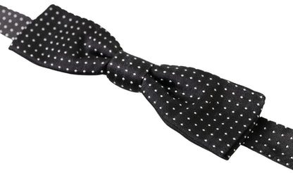 Dolce & Gabbana Elegant Silk Black Bow Tie Dolce & Gabbana