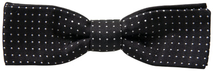 Dolce & Gabbana Elegant Silk Black Bow Tie Dolce & Gabbana