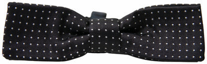 Dolce & Gabbana Elegant Silk Black Bow Tie Dolce & Gabbana