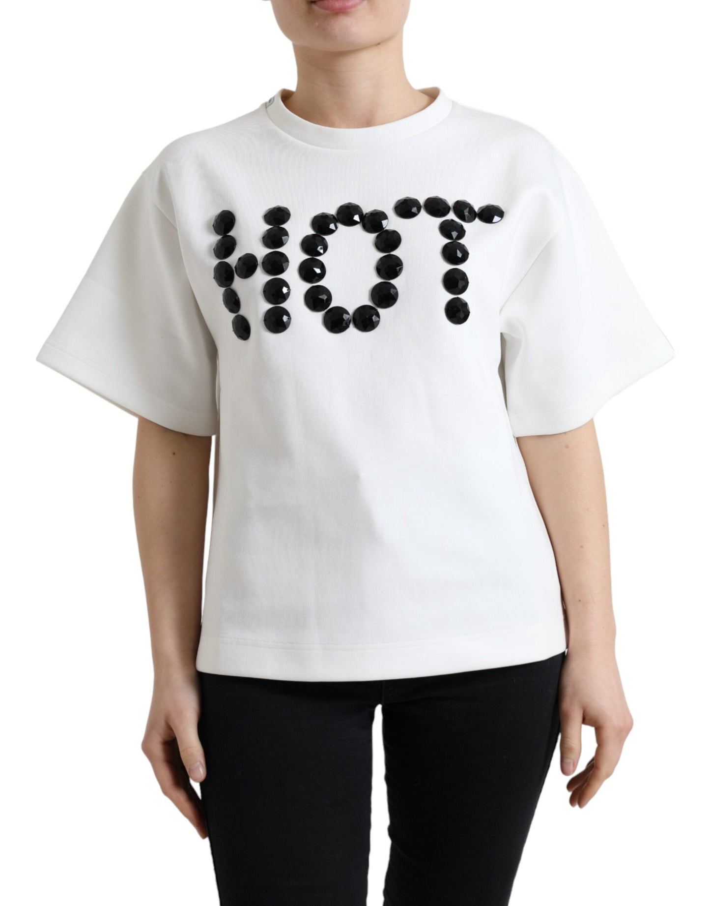 Dolce & Gabbana Embellished Crew Neck Fashion Tee Dolce & Gabbana