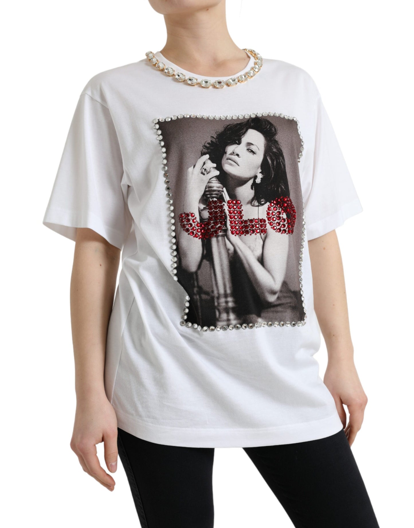 Dolce & Gabbana J.Lo Portrait Crystal Tee – Limited Edition Dolce & Gabbana