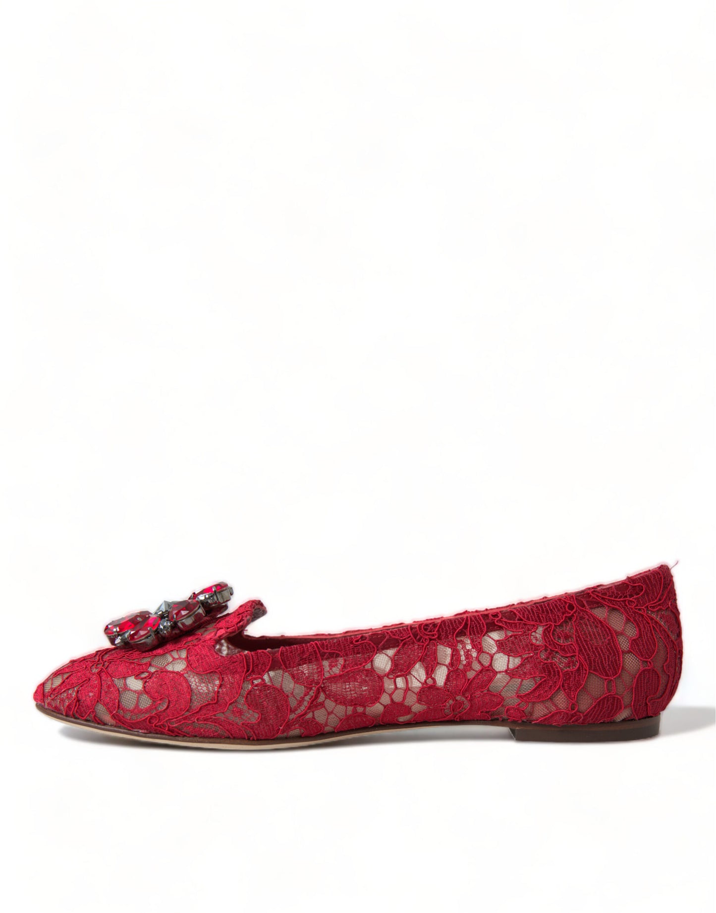 Dolce & Gabbana Elegant Floral Lace Vally Flats Dolce & Gabbana