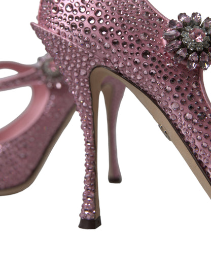 Dolce & Gabbana Enchanting Pink Crystal Pumps Dolce & Gabbana