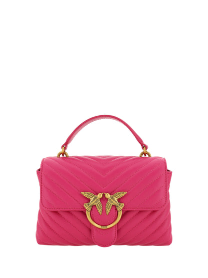 PINKO Chic Pink Quilted Leather Mini Handbag PINKO