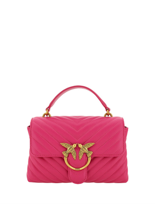 PINKO Chic Pink Quilted Leather Mini Handbag PINKO