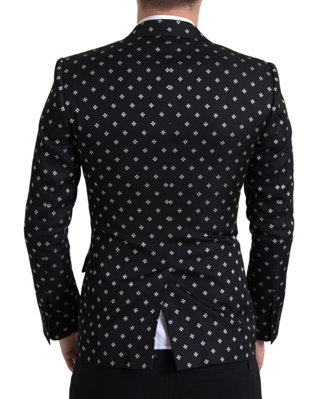 Dolce & Gabbana Elegant Geometric Patterned Slim Blazer Dolce & Gabbana