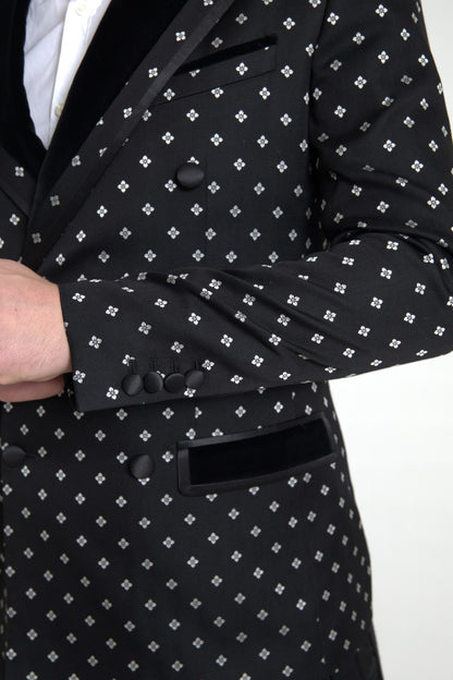 Dolce & Gabbana Elegant Geometric Patterned Slim Blazer Dolce & Gabbana