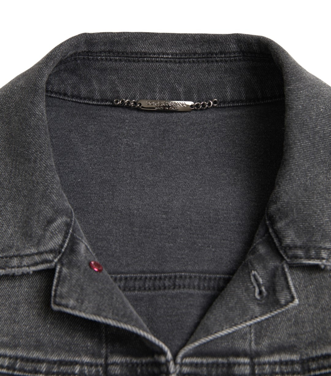 Dolce & Gabbana Elegant Gray Stretch Denim Jacket Dolce & Gabbana