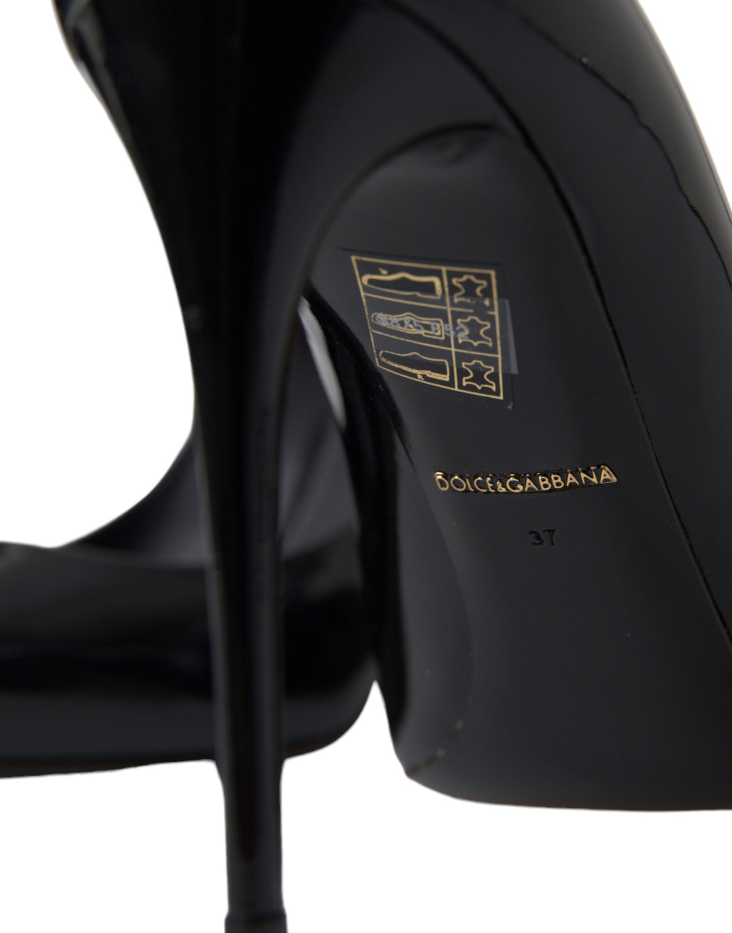 Dolce & Gabbana Elegant Black Patent Stiletto Heels Dolce & Gabbana