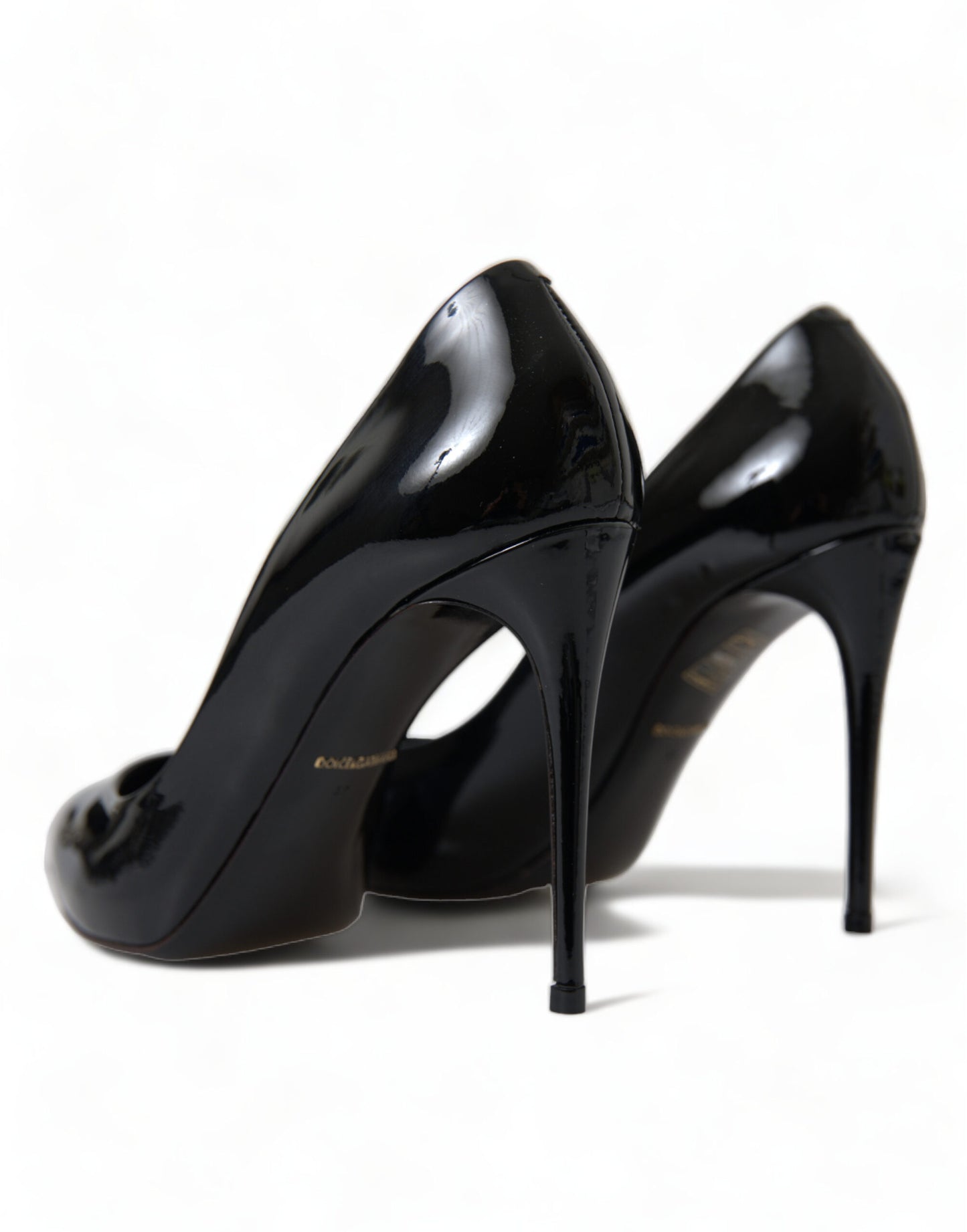 Dolce & Gabbana Elegant Black Patent Stiletto Heels Dolce & Gabbana