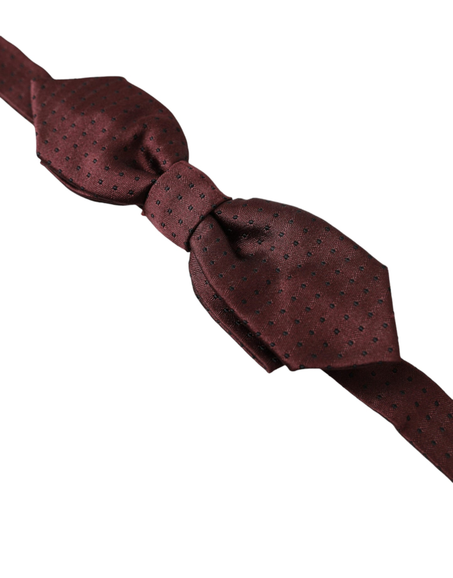 Dolce & Gabbana Elegant Bordeaux Silk Bow Tie Dolce & Gabbana