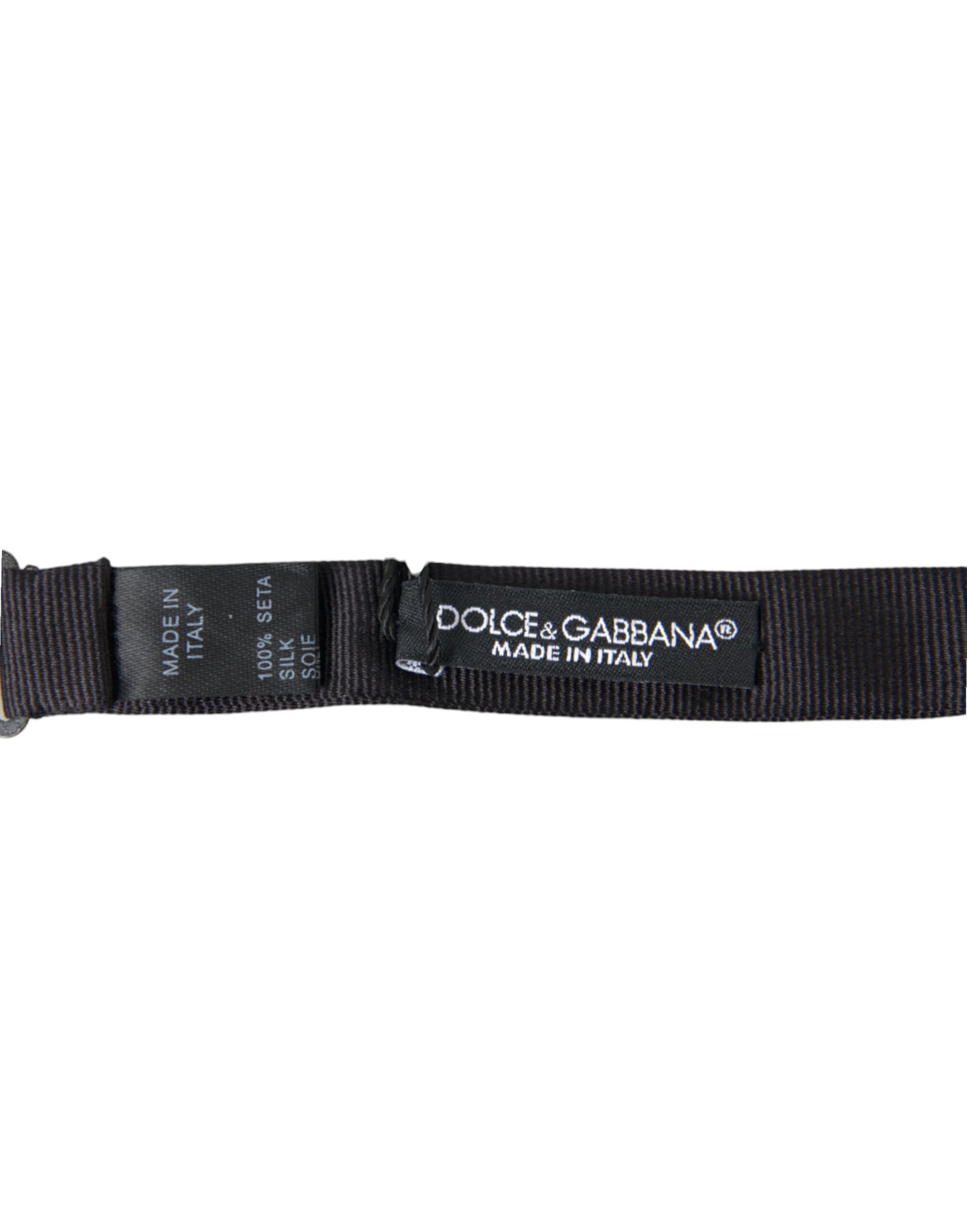 Dolce & Gabbana Elegant Silk Black Bow Tie for Sophisticated Style Dolce & Gabbana