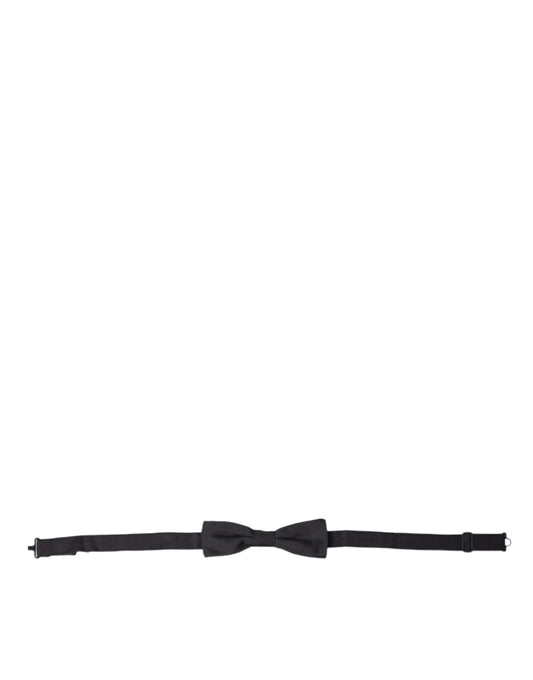 Dolce & Gabbana Elegant Black Silk Bow Tie Dolce & Gabbana