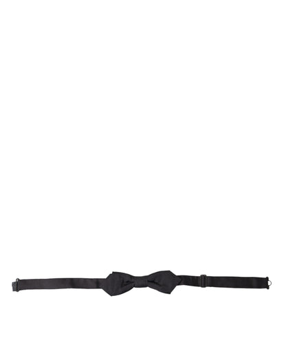 Dolce & Gabbana Elegant Silk Black Bow Tie Dolce & Gabbana