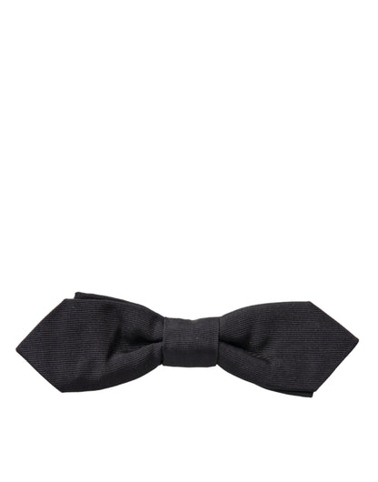 Dolce & Gabbana Elegant Silk Black Bow Tie Dolce & Gabbana